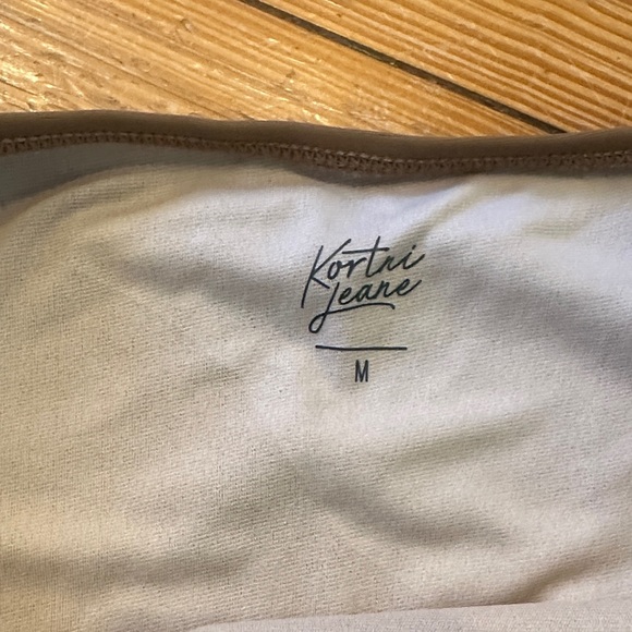 Kortni Jeane Tan Extended High Waisted Bottoms - Picture 2 of 3